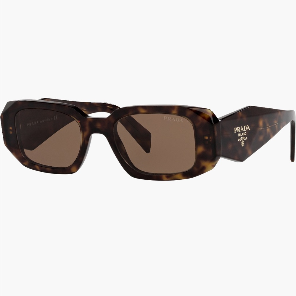 Prada runway 49 mm sunnies in tortoise